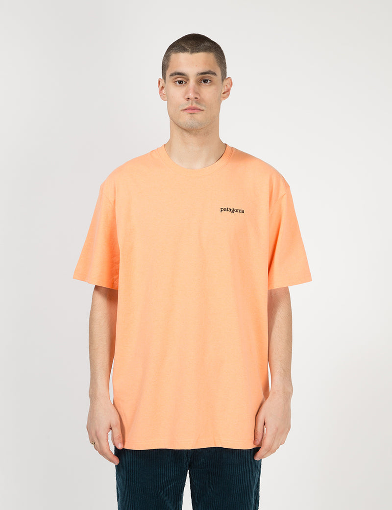 T-Shirt Patagonia P-6 Logo Responsibili-Tee - Peach Sherbet Orange