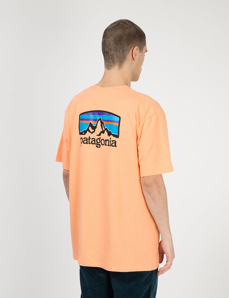 Patagonia Fitz Roy Horizons Responsibili-­Tee T­-Shirt - Peach Sherbet Orange