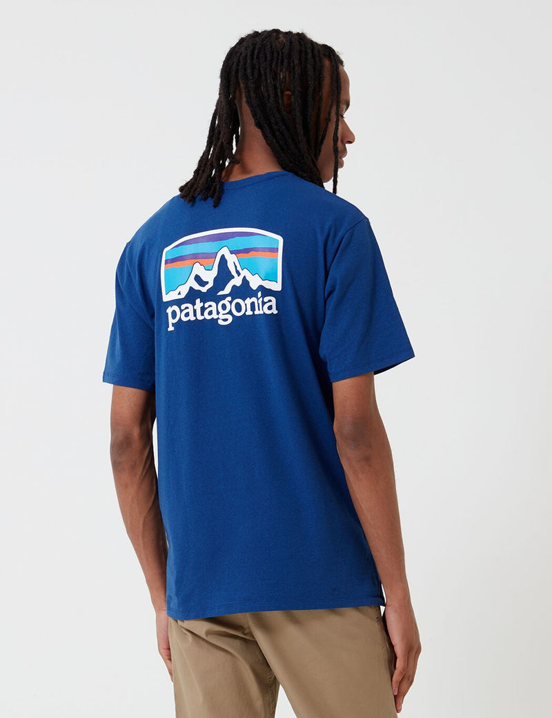 T-Shirt à Manche Courte Patagonia Fitz Roy Horizons Responsibili-Tee - Superior Blue