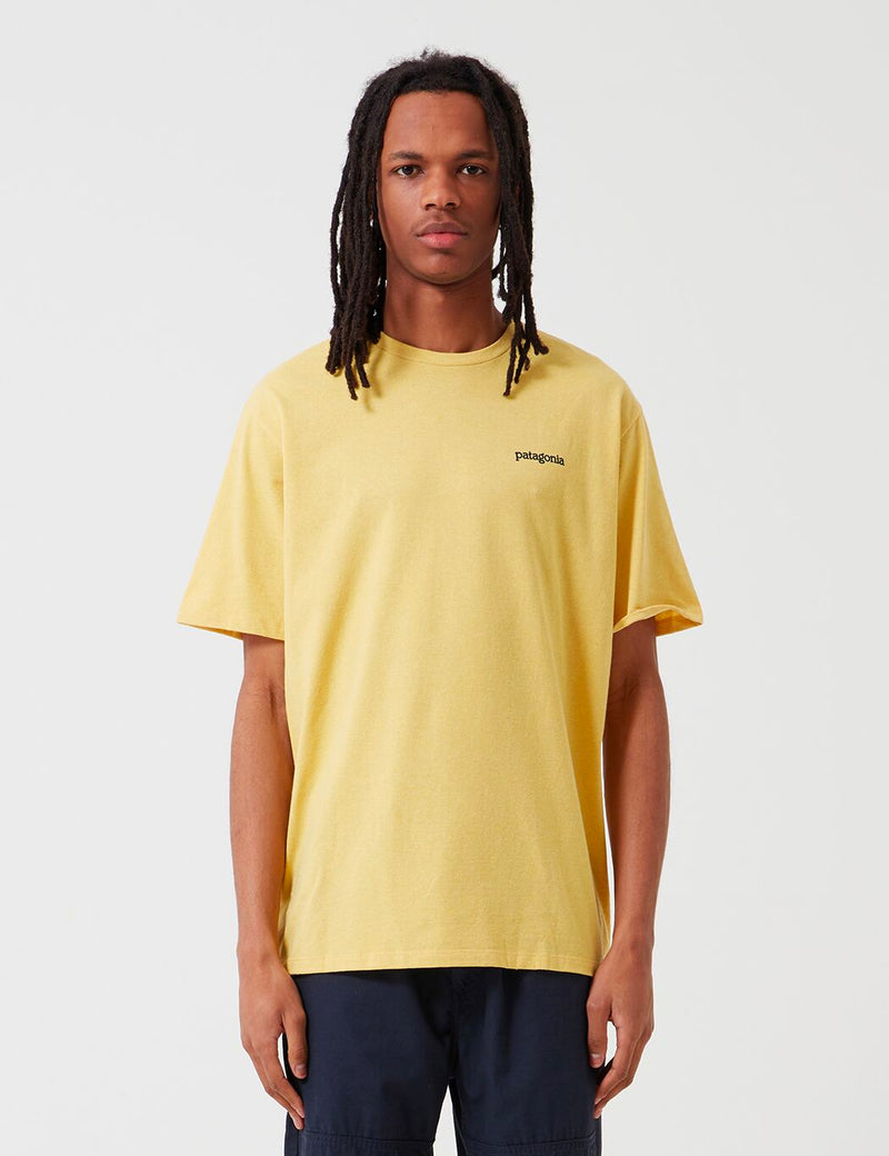 T-Shirt Patagonia Fitz Roy Horizons Responsibili-Tee - Surfboard Yellow