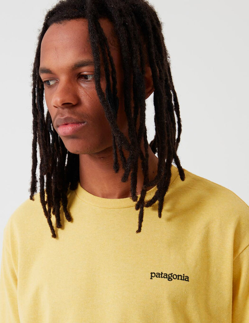 Patagonia Fitz Roy Horizons Responsibili-Tee 티셔츠-Surfboard Yellow