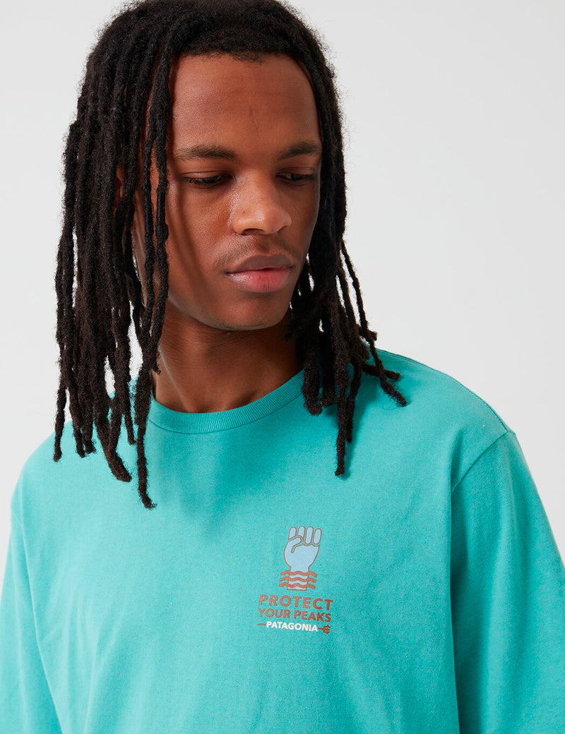 Patagonia Keep The Stoke Stoked Responsibili-Tee T-Shirt - Light Beryl Green