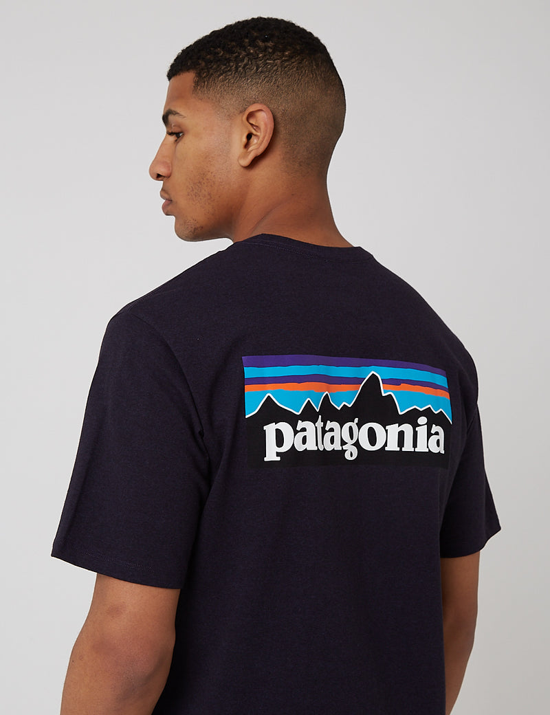 T-shirt Patagonia P-6 Logo Responsibili - Violet Piton