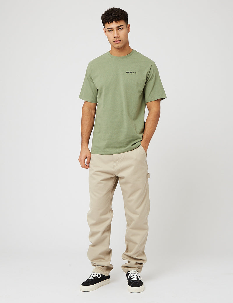 T-Shirt Patagonia P-6 Logo Responsibili-Tee - Sedge Green