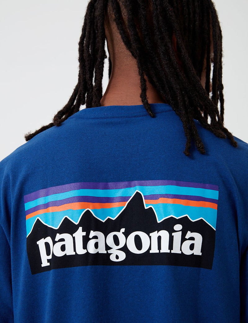 Patagonia P-6 Logo Responsibili-Tee T-Shirt - Superior Blue