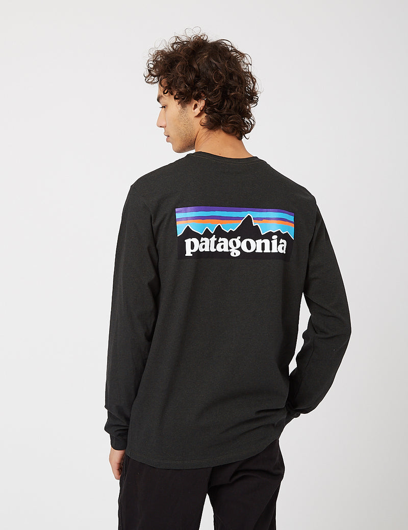 Patagonia P-6 Logo Responsibili-Tee Langarm T-Shirt - Seetang Wald