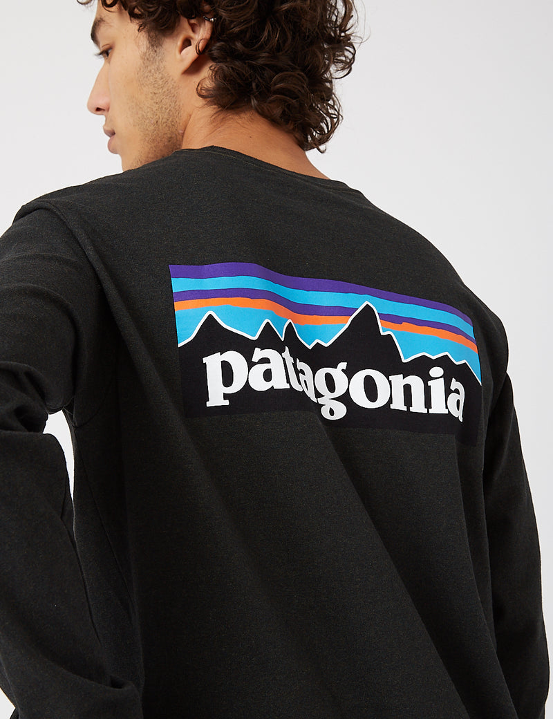 Patagonia P-6 Logo Responsibili-Tee Long Sleeve T-Shirt-Kelp Forest