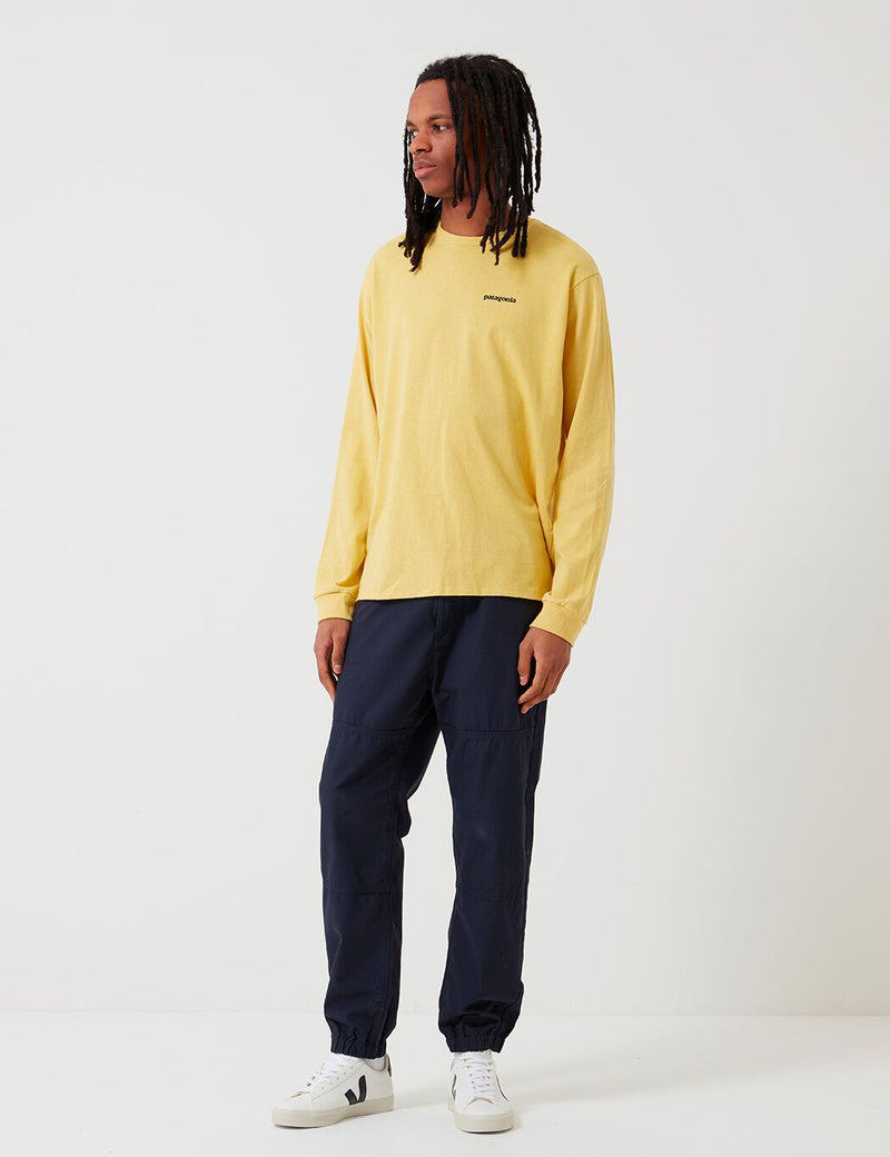 Patagonia P-6 Logo Responsibili-Tee Long Sleeve T-Shirt - Surfboard Yellow