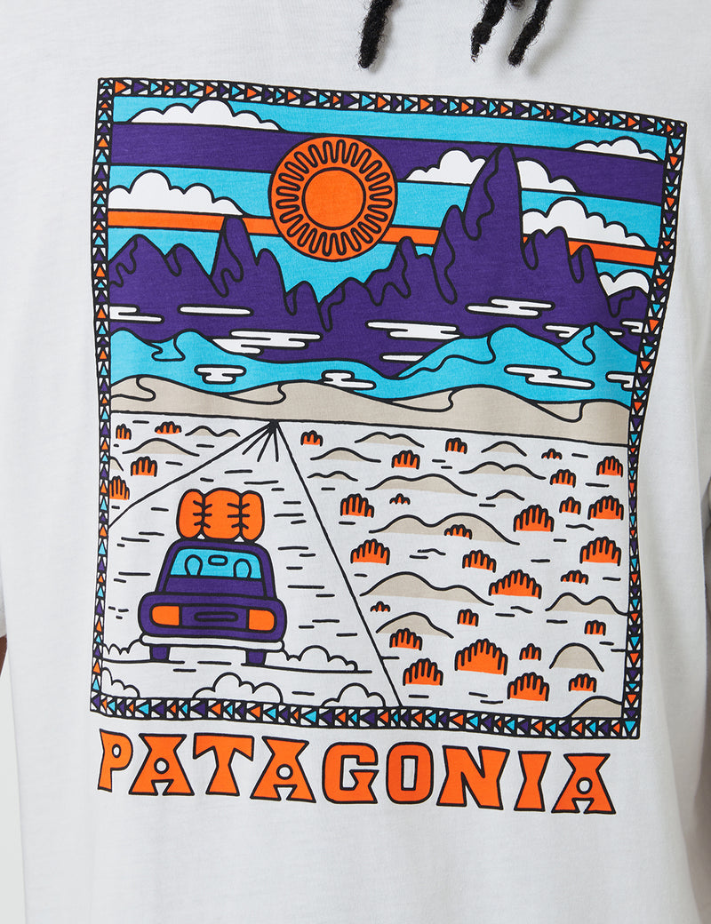 Patagonia Summit Road Bio-T-Shirt - Weiß