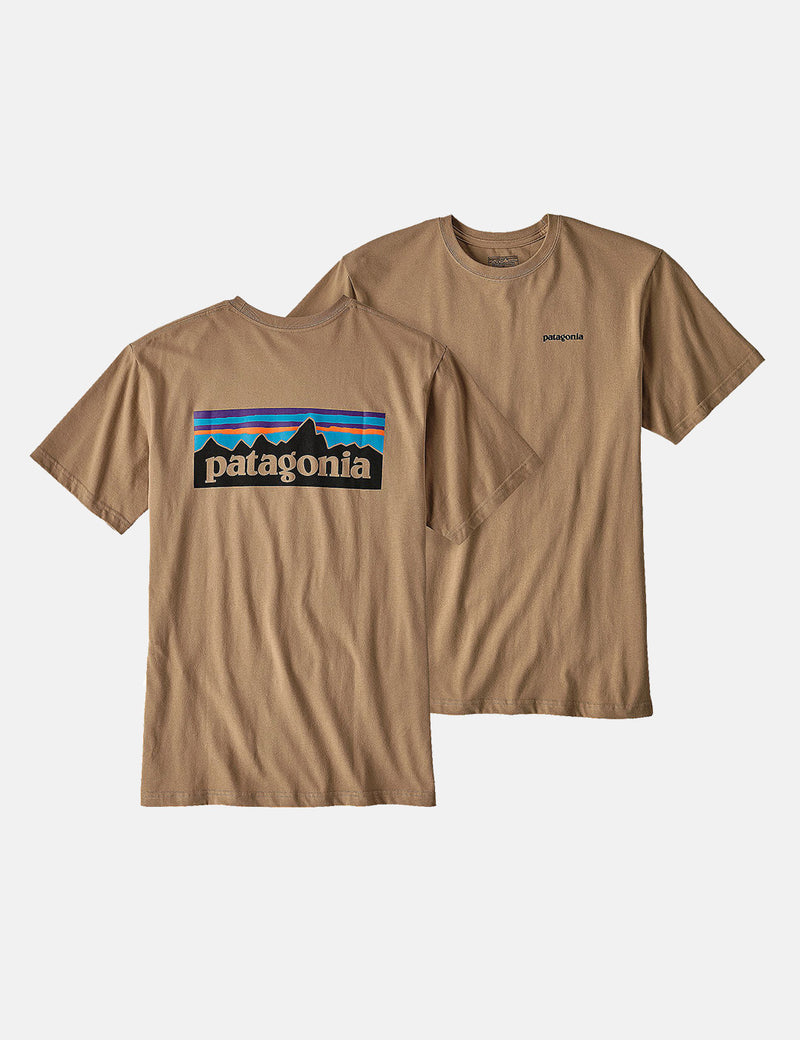 Patagonia P-6 Logo T-Shirt - Mojave Khaki