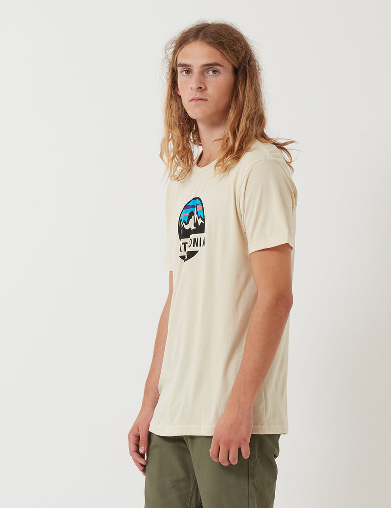 Patagonia Fitz Roy Scope Organic T-­Shirt - Oyster White