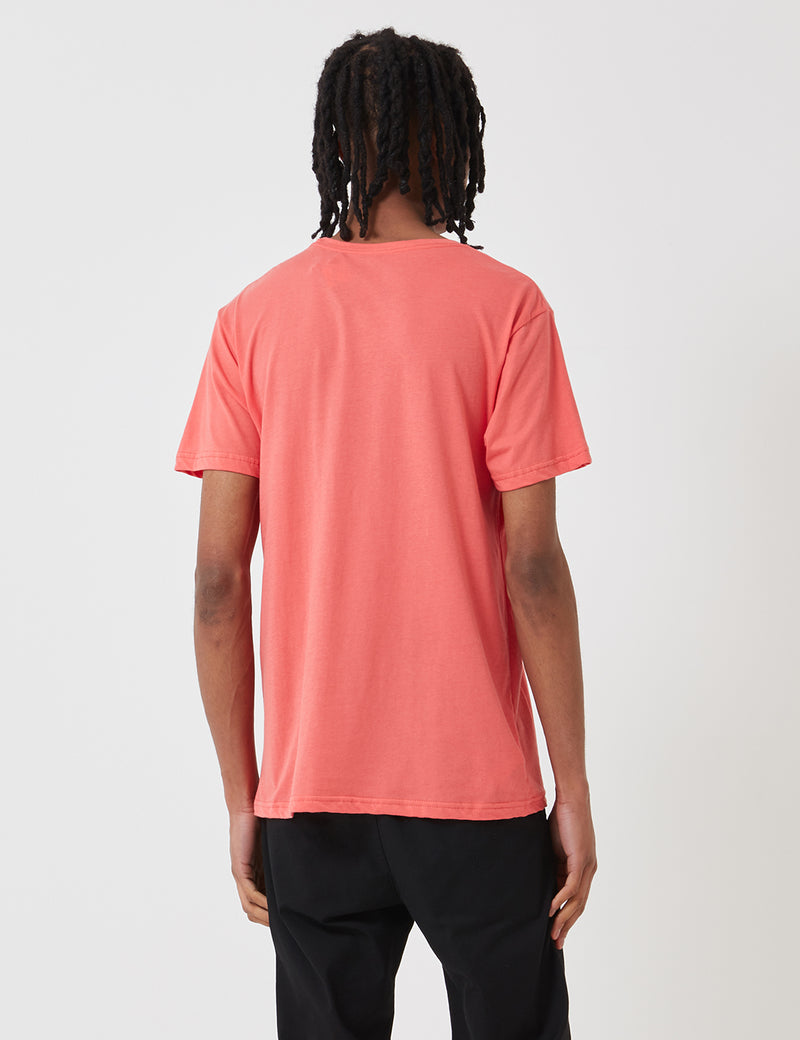 パタゴニアフィッツロイスコープオーガニックTシャツ-スパイスコーラルレッド