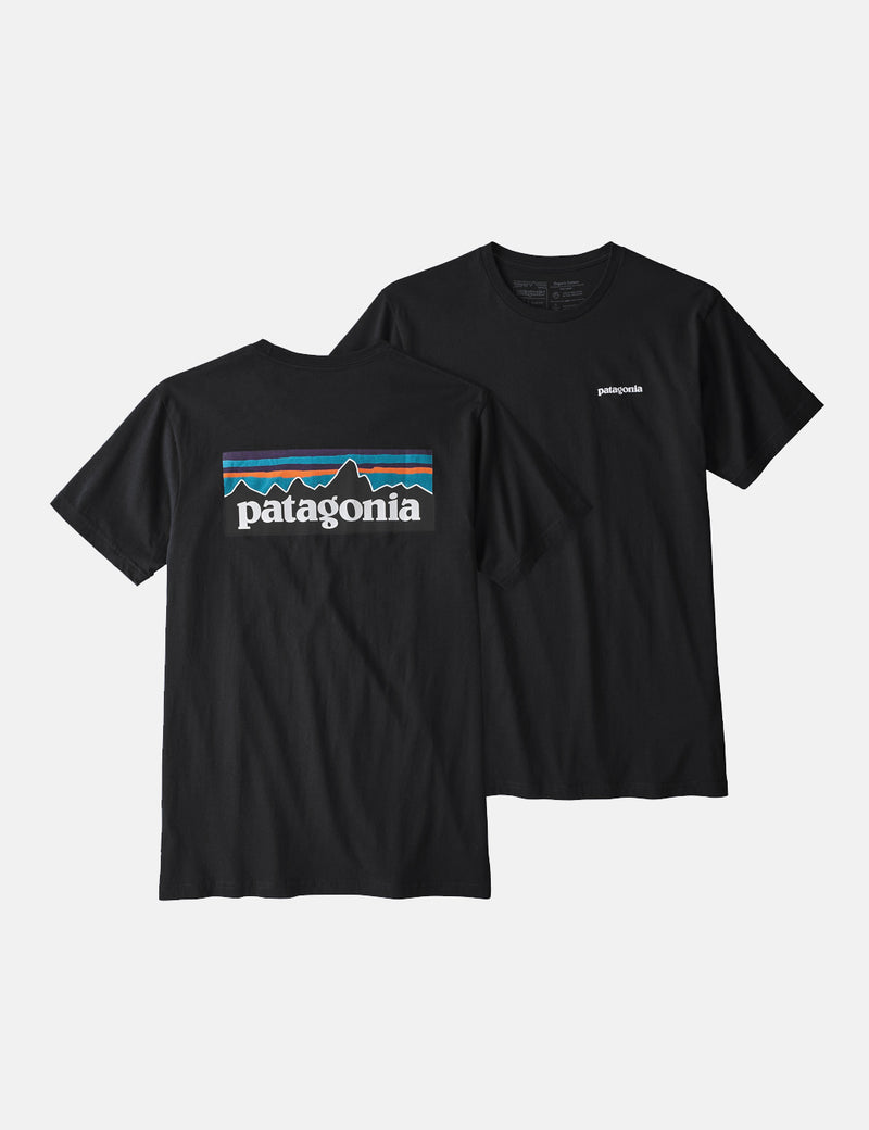 Patagonia P-6 Logo Organic T-Shirt - Black