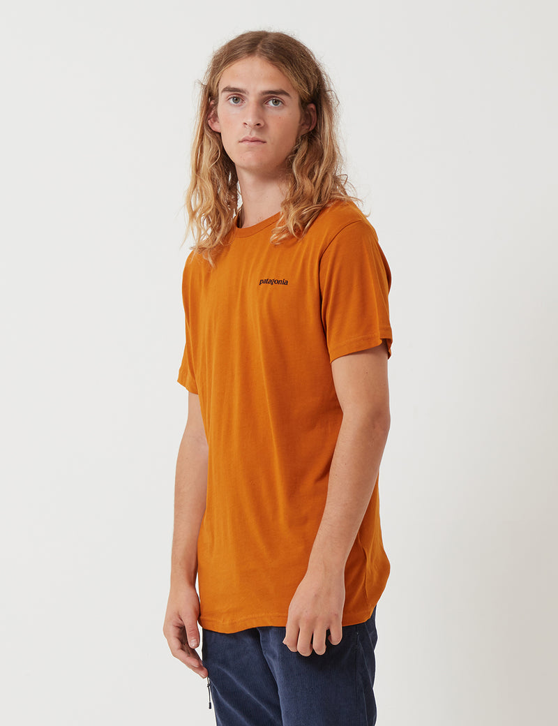 Patagonia P-6 Logo Organic T-Shirt - Hammonds Gold
