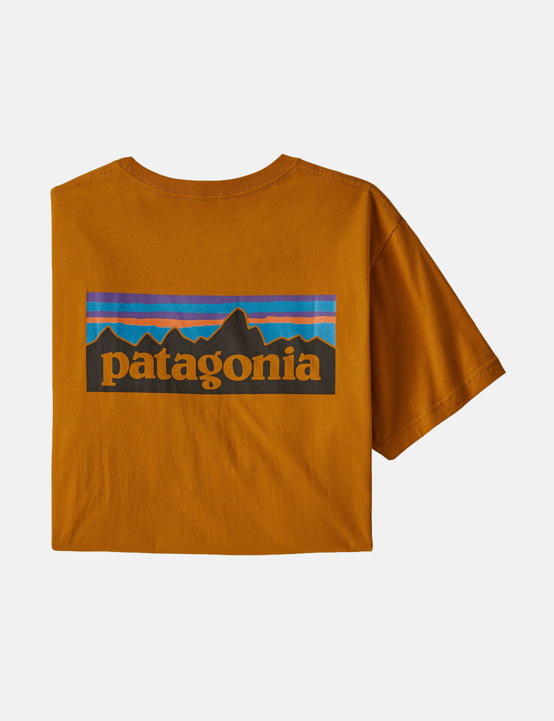 Patagonia P-6 Logo Organic T-Shirt - Hammonds Gold