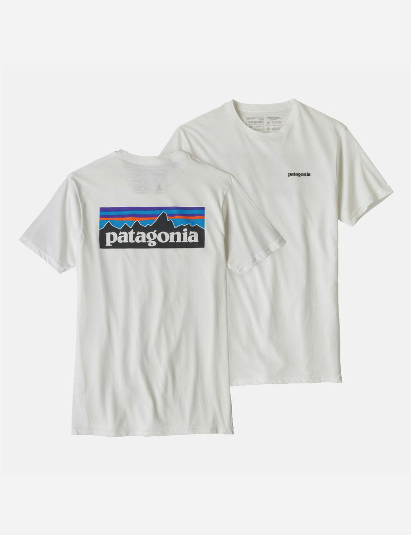 Patagonia P-6 Logo Organic T-Shirt - White