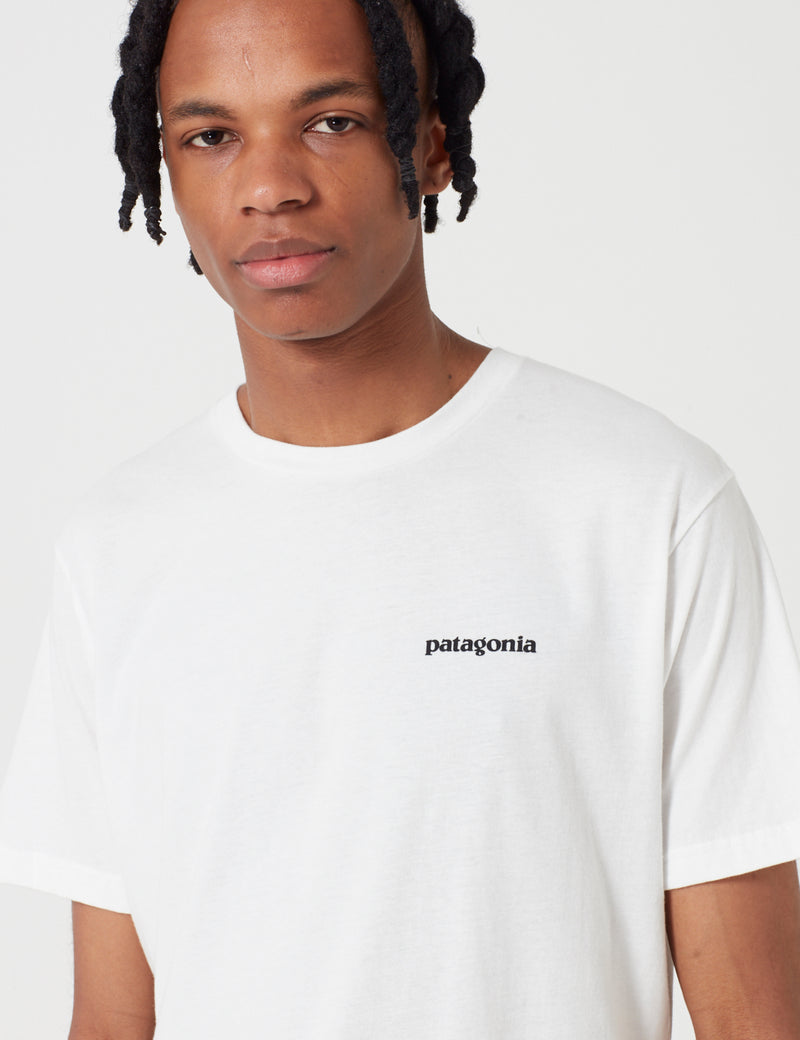 T-shirt Patagonia P-6 Logo Responsibili-Tee - White
