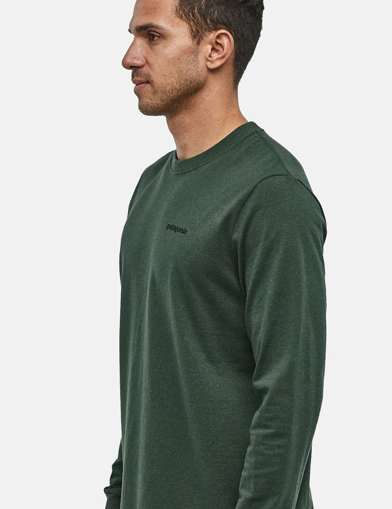 Patagonia P-6 Logo Responsibili-Tee Long Sleeve T-Shirt - Alder Green