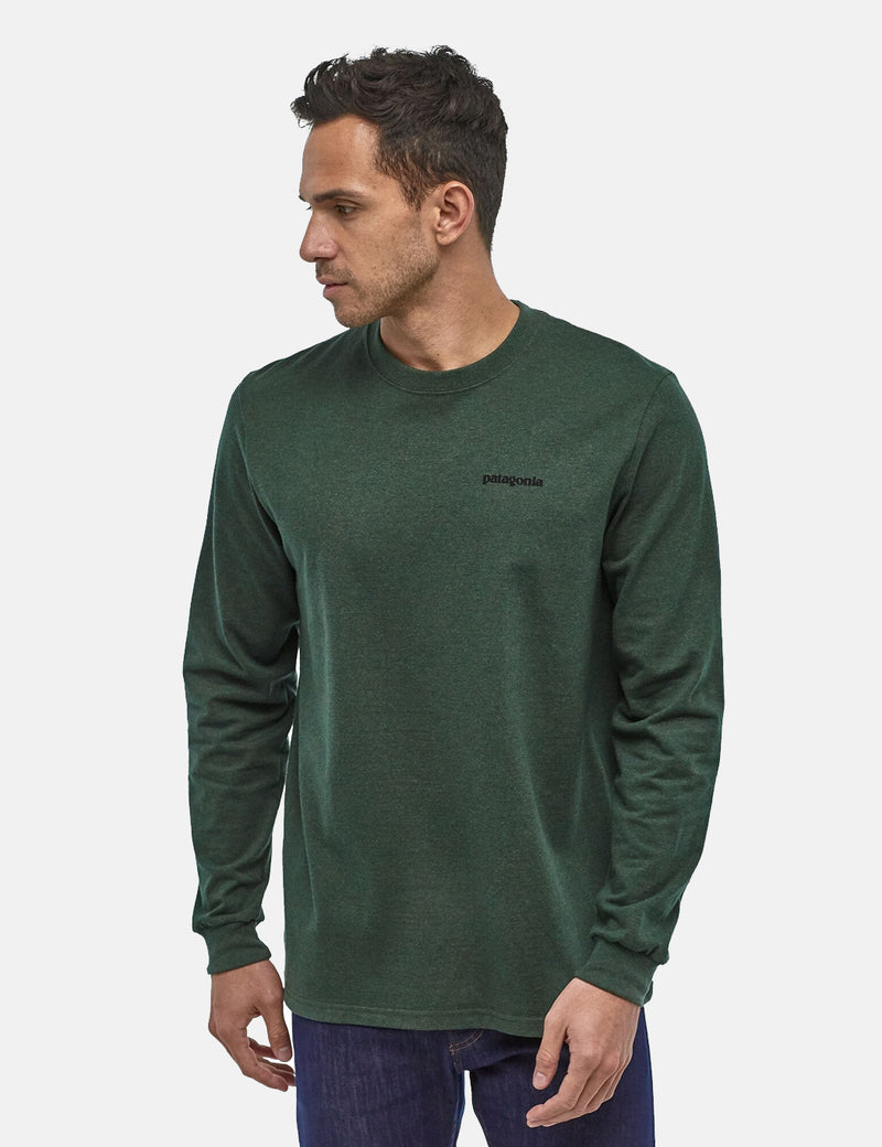 Patagonia P-6 Logo Responsibili-Tee Long Sleeve T-Shirt - Alder Green