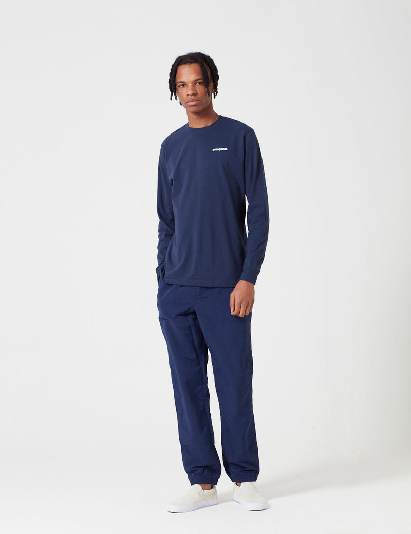 Patagonia P-6 Logo Responsibili-Tee Long Sleeved T-Shirt - Classic Navy