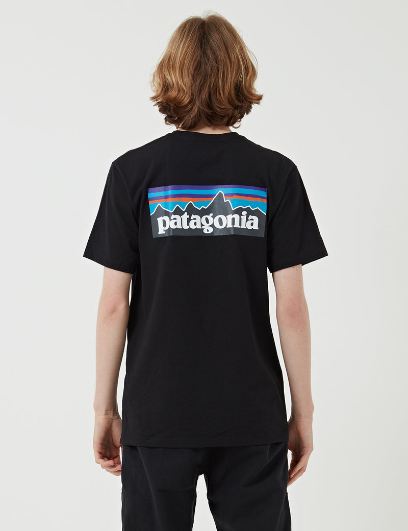 Patagonia P-6 Logo Responsibili-Tee T-Shirt - Black I URBAN EXCESS.