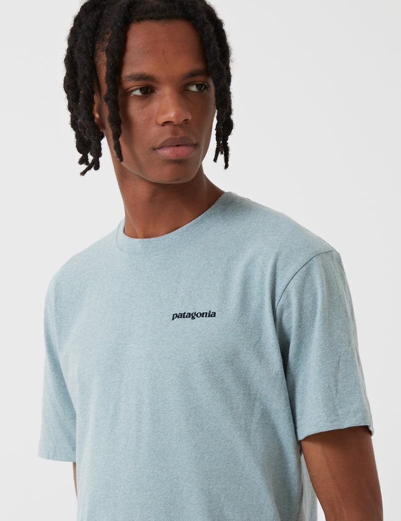Patagonia P-6 Logo Responsibili-Tee T-Shirt - Cadet Blue