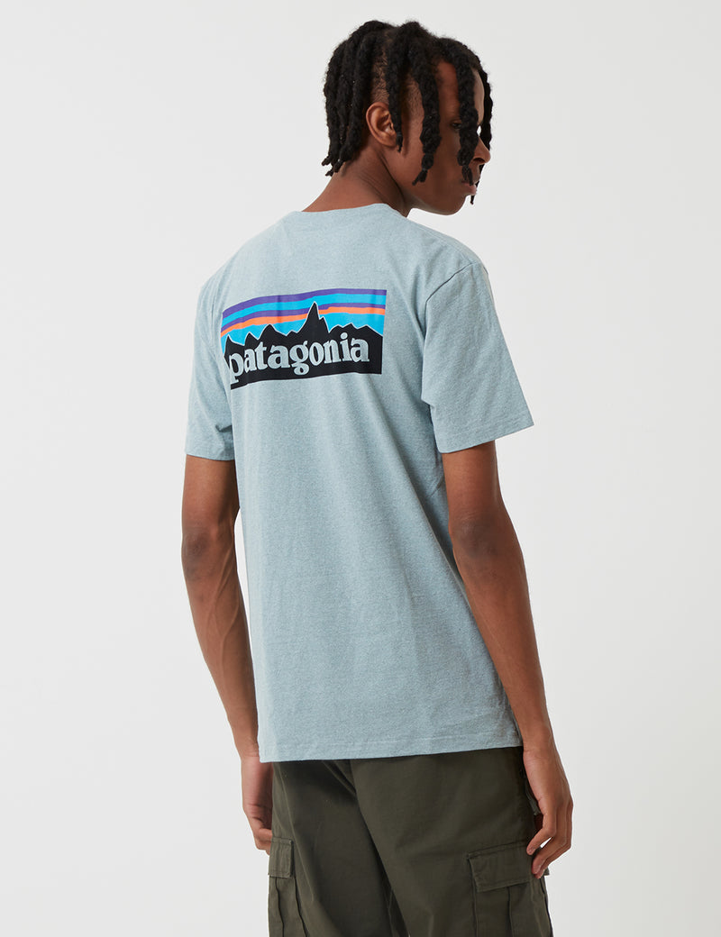 Patagonia P-6 Logo Responsibili-Tee T-Shirt - Cadet Blue