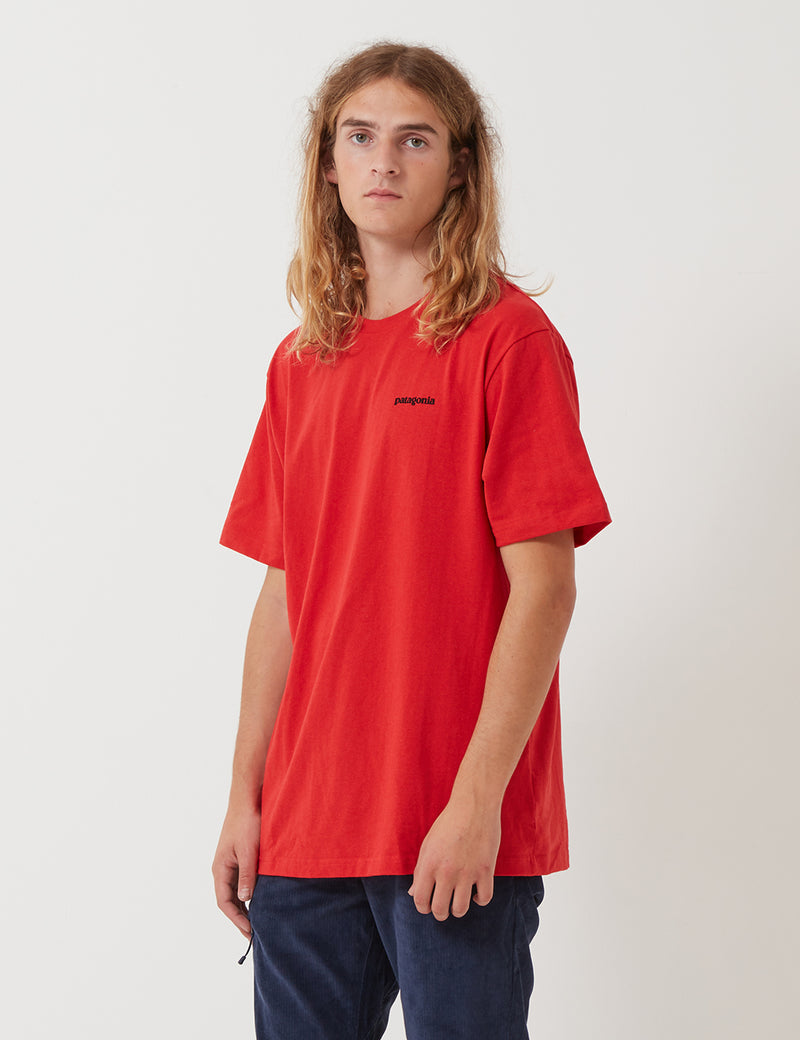 Patagonia P-6 Logo Responsibili-Tee T-Shirt - Fire Red