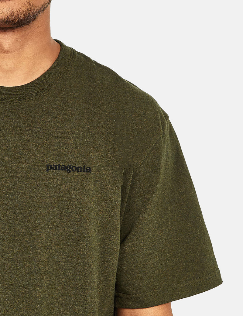 パタゴニアP-6ロゴレスポンシビリ-Tシャツ-セディメントブラウン