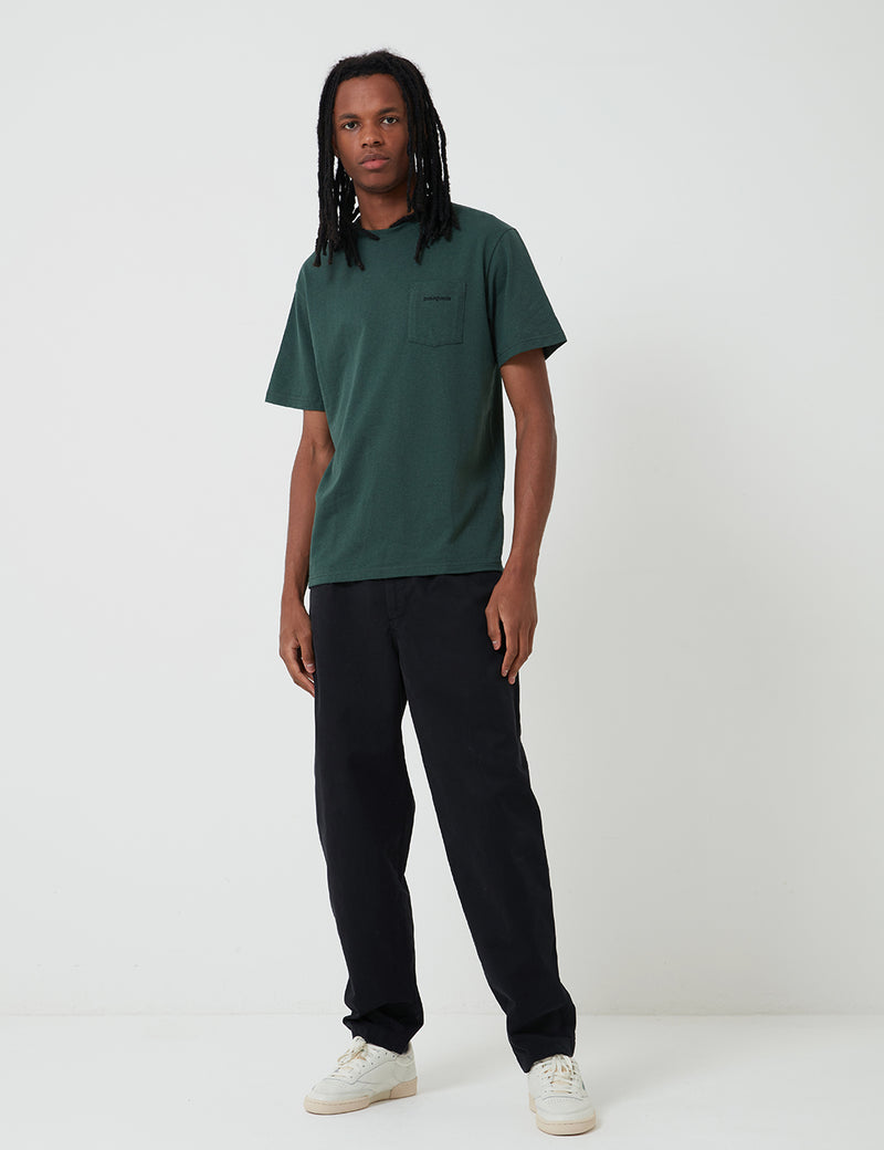Patagonia P-6 Logo Pocket Responsibili-Tee T-Shirt - Alder Green