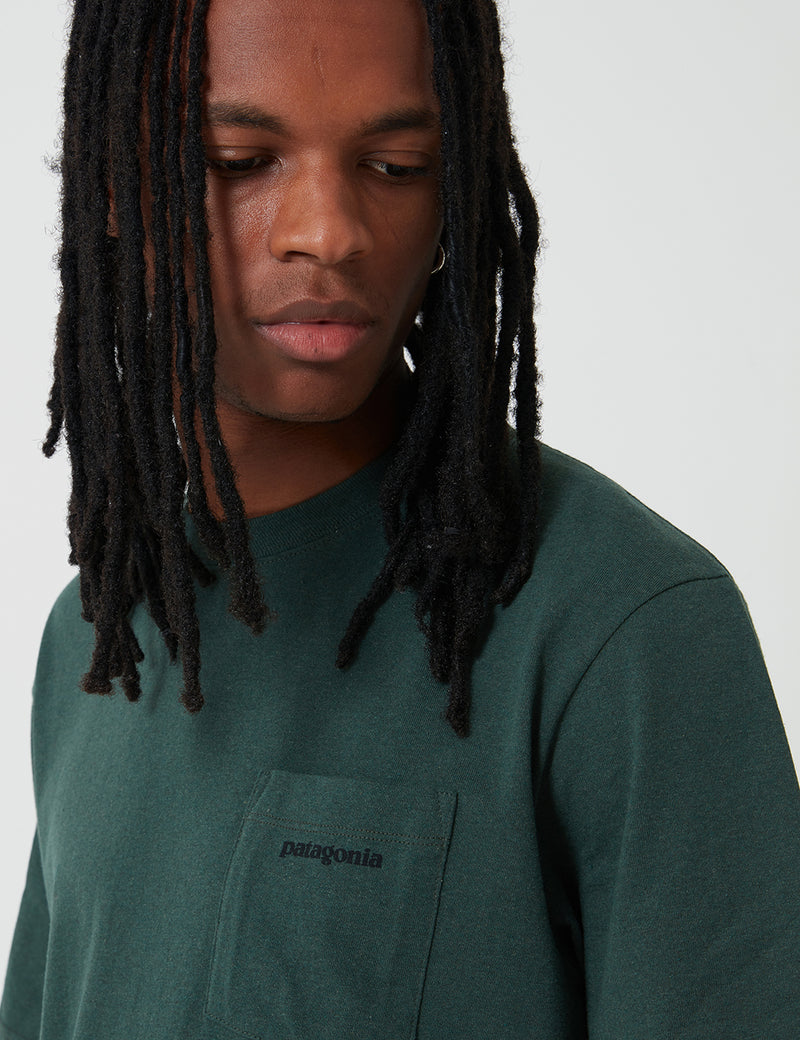 Patagonia P-6 Logo Pocket Responsibili-Tee T-Shirt - Alder Green
