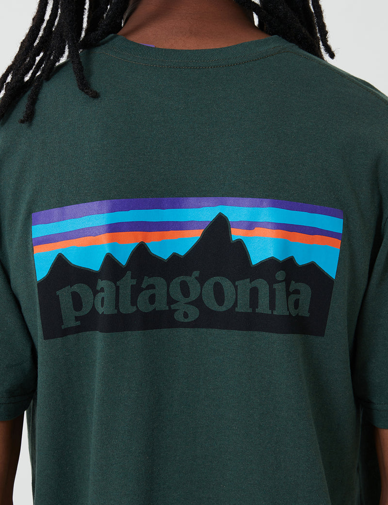 Patagonia P-6 Logo Pocket Responsibili-Tee T-Shirt - Alder Green