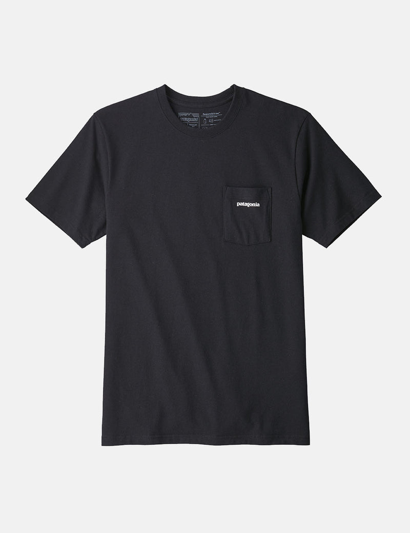 Patagonia P-6 Logo Pocket Responsibili-Tee T-Shirt - Black