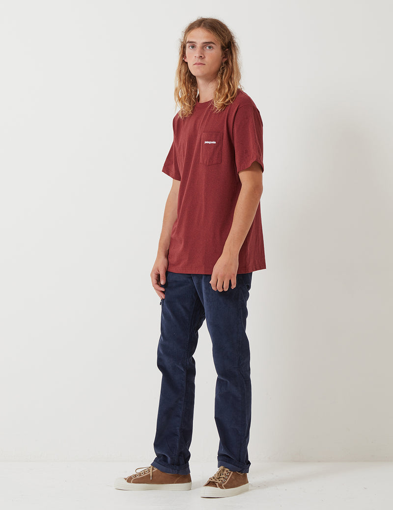 Patagonia P-6 Logo Pocket Responsibili-Tee T-Shirt - Oxide Red