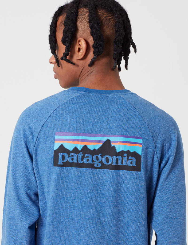 Patagonia P-6 Logo Sweatshirt - Superior Blue