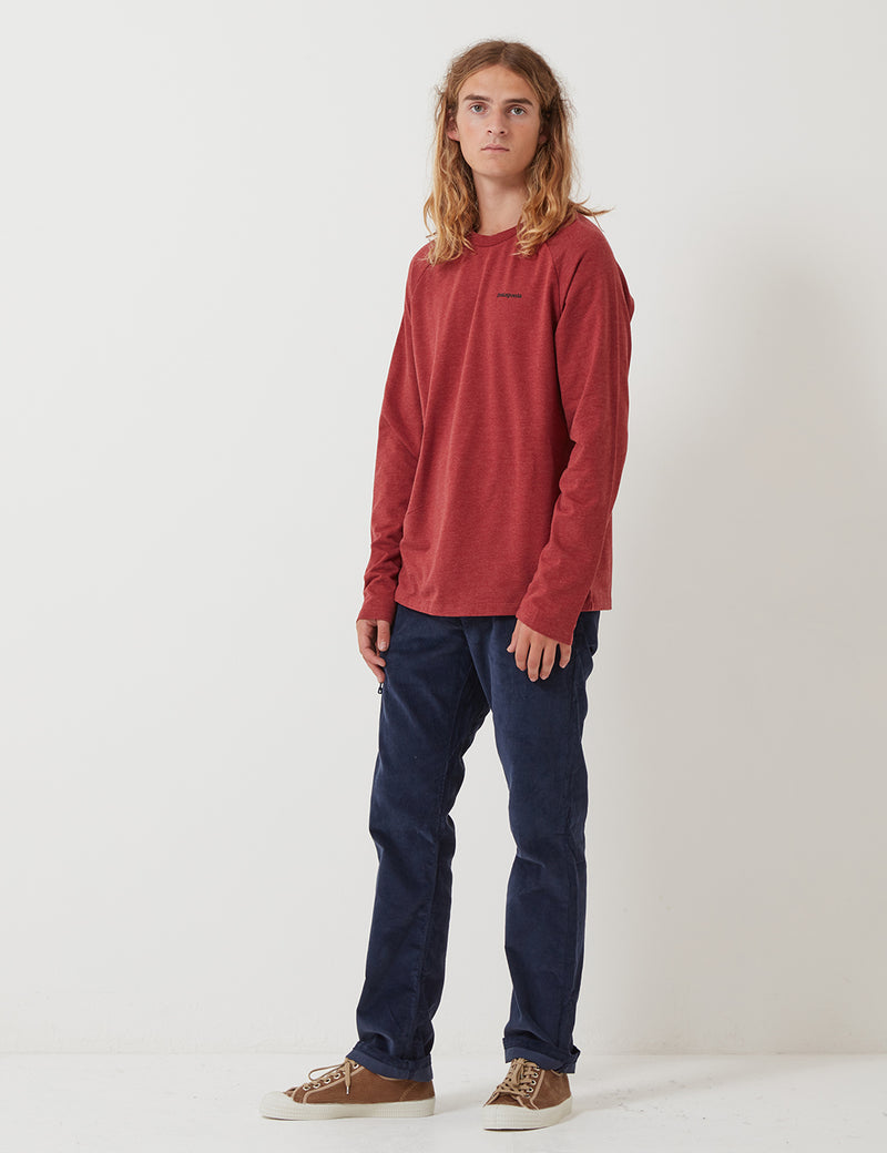 Patagonia P-6 Logo Crew Neck Sweatshirt - Oxide Red