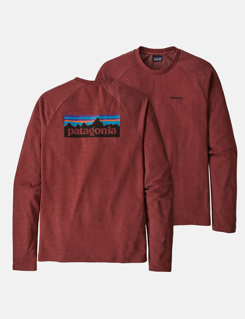 Patagonia P-6 Logo Crew Neck Sweatshirt - Oxide Red