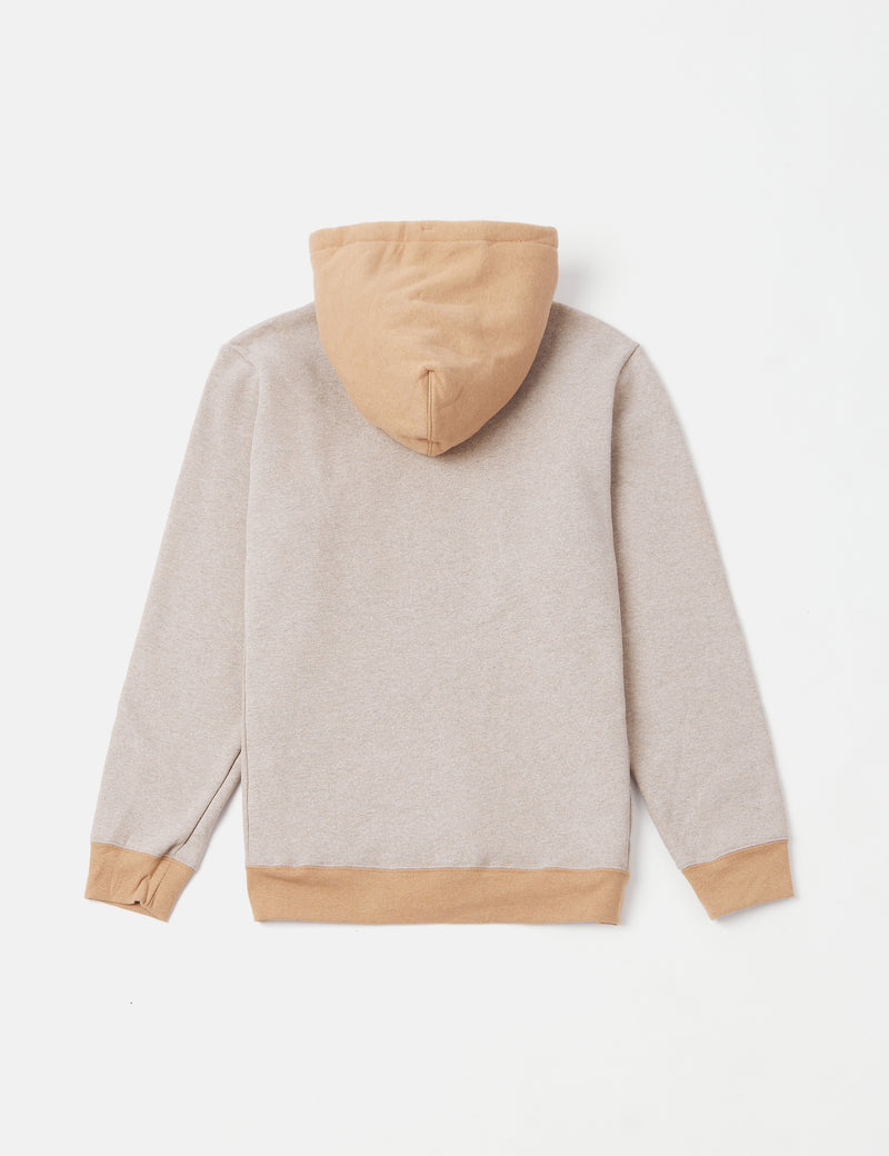 Patagoniaライン ロゴ リッジ ストライプ アップライザル フーデッド スウェットシャツ - シュルーム トープ
