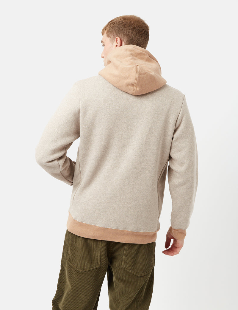 Patagoniaライン ロゴ リッジ ストライプ アップライザル フーデッド スウェットシャツ - シュルーム トープ