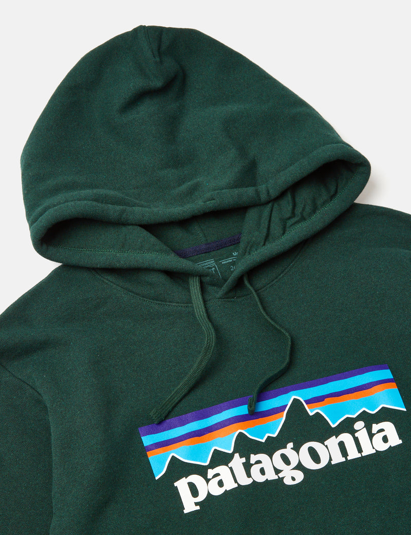 Patagonia P-6 Logo Uprisal Hooded Sweatshirt - Pinyon Green