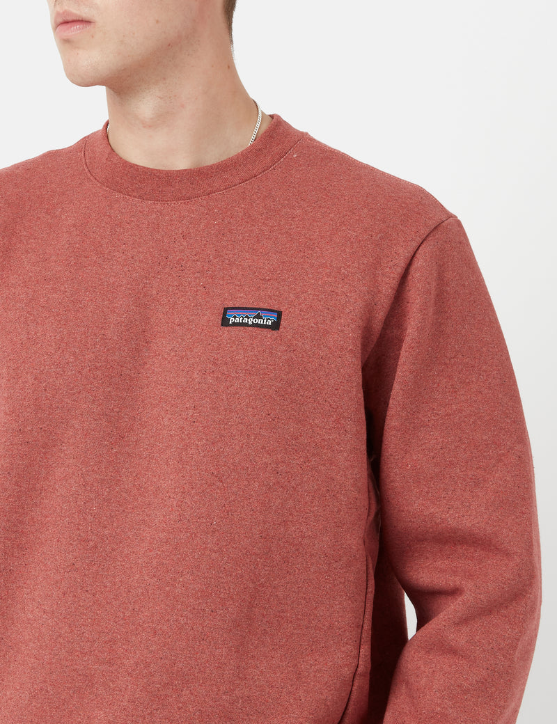 Sweat Patagonia P-6 Label Uprisal Crew - Rose Musquée