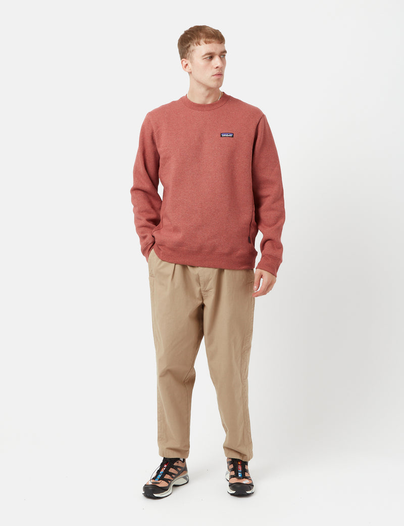 Sweat Patagonia P-6 Label Uprisal Crew - Rose Musquée