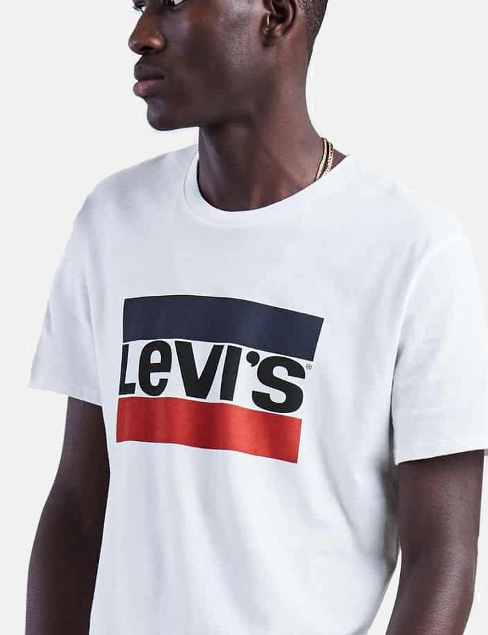 T-Shirt Graphique Logo Levis Sportswear - Blanc