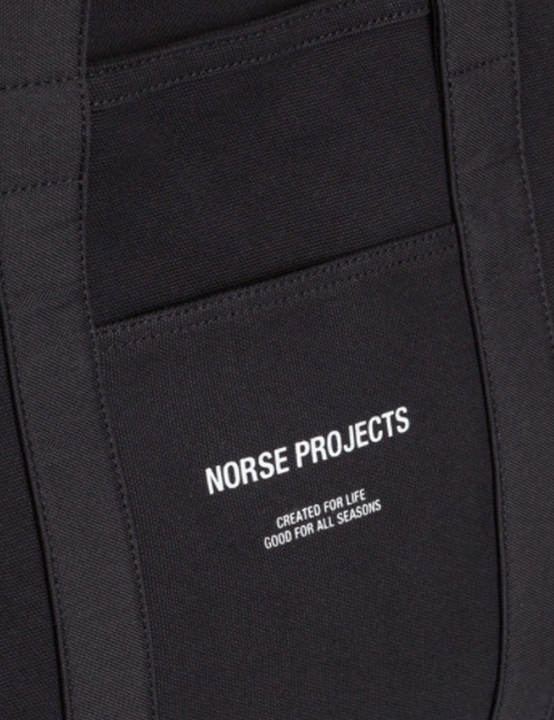 Norse Projects Stefan 캔버스 백-블랙