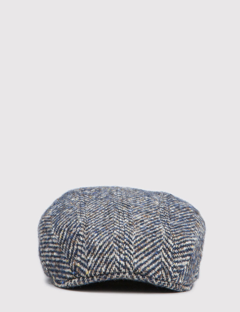 Stetson Madison Herringbone Hat - Brown/Navy