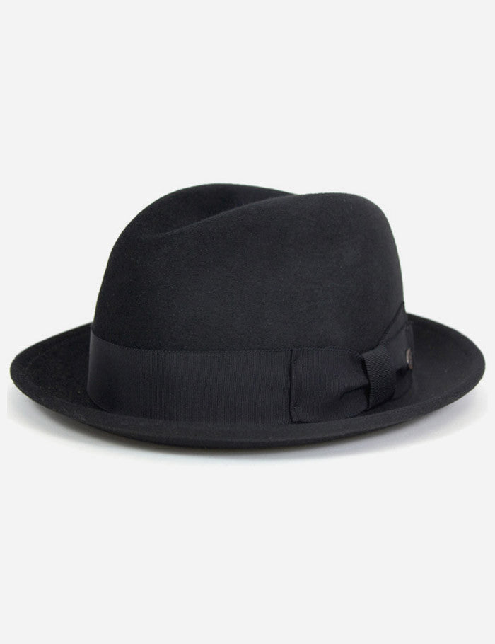 Bailey Riff Fur Felt Trilby Hat - Black