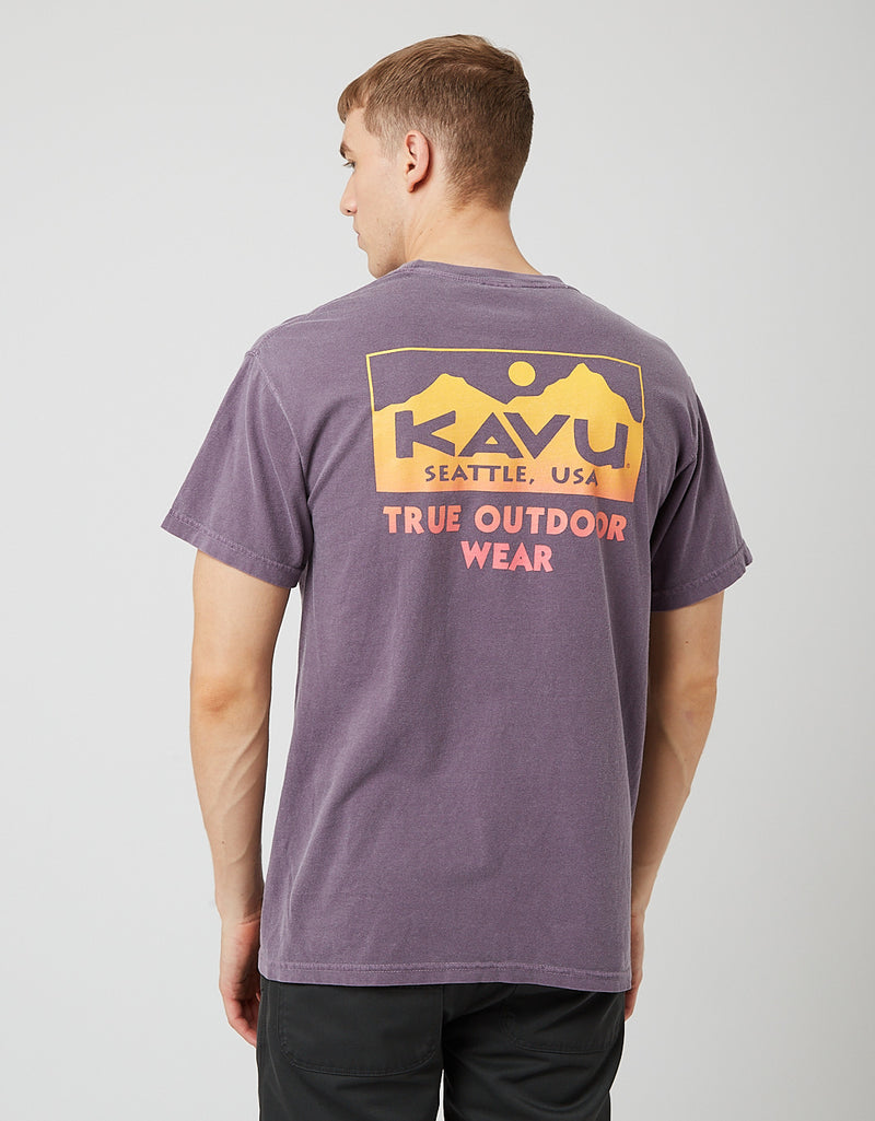 Kavu True Fade Tシャツ - ワイン