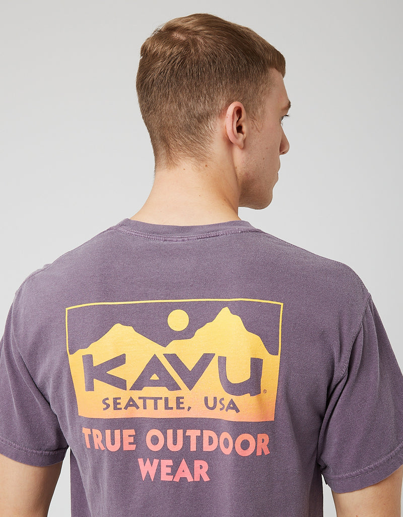 Kavu True Fade Tシャツ - ワイン