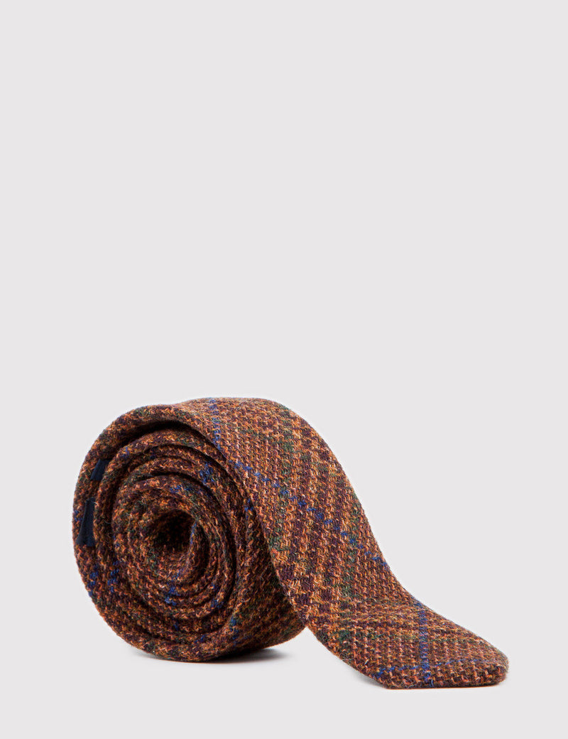 Human Scales Elton Tie - Rust Plaid