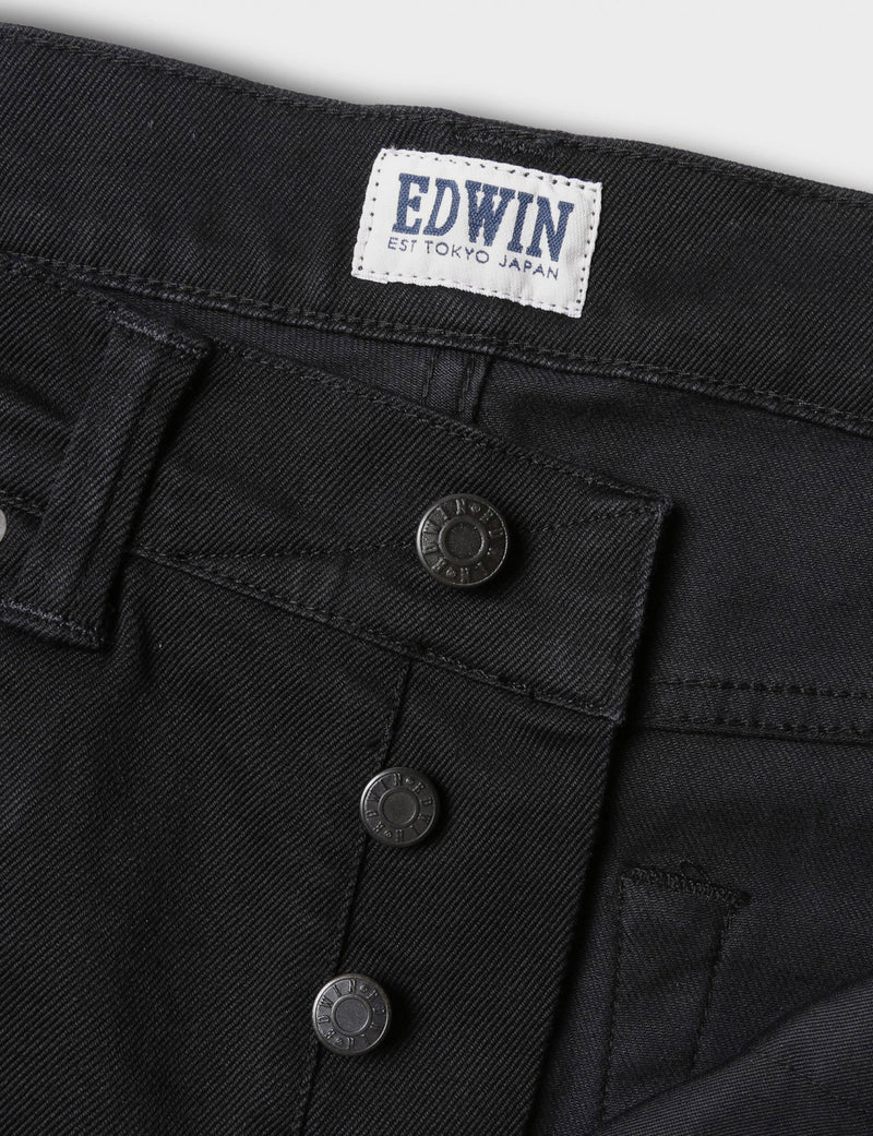 Edwin ED-80 CS Carbon 10oz Denim Jeans - Black